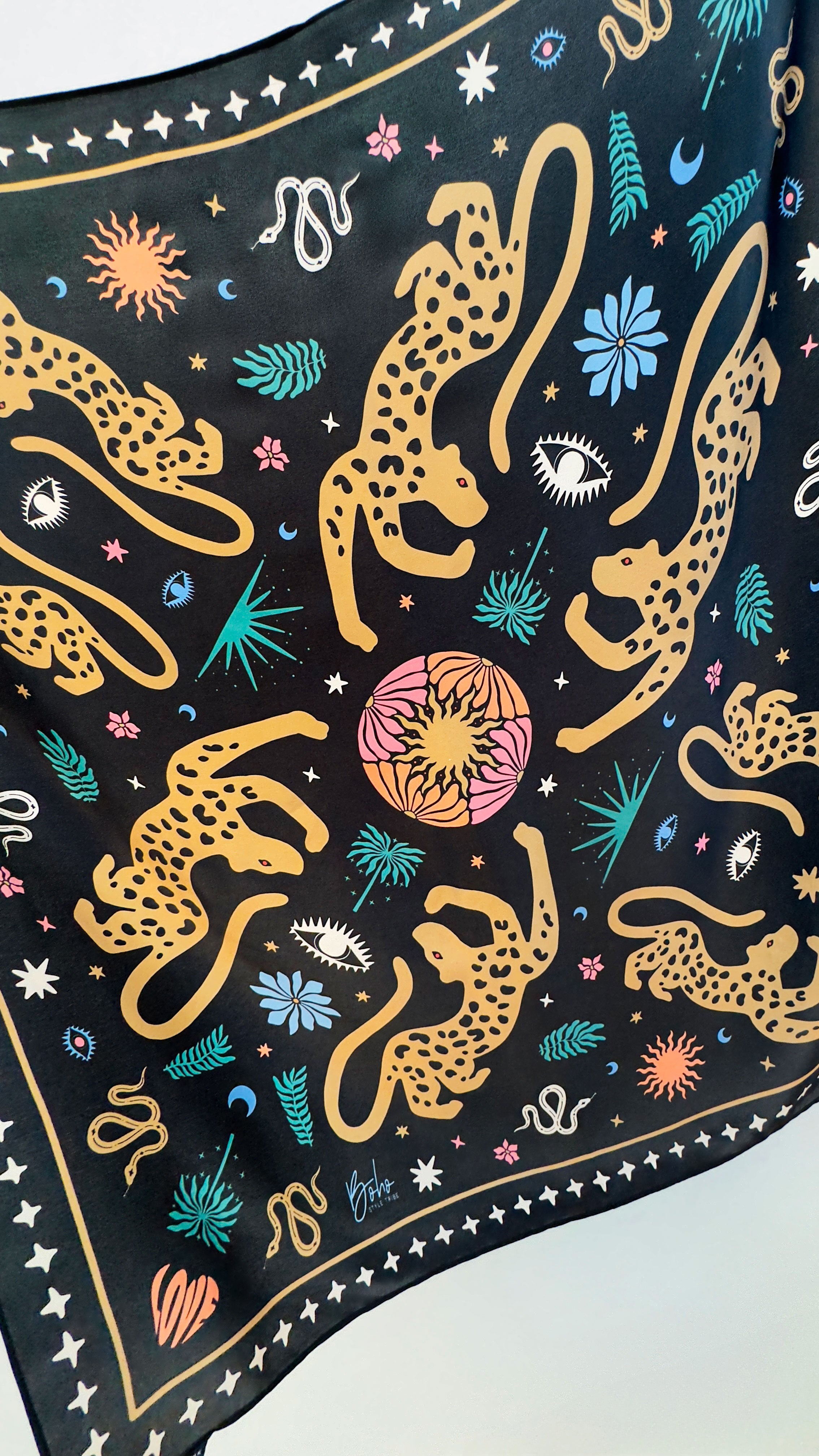 Jaguar Silk Sarong BLACK
