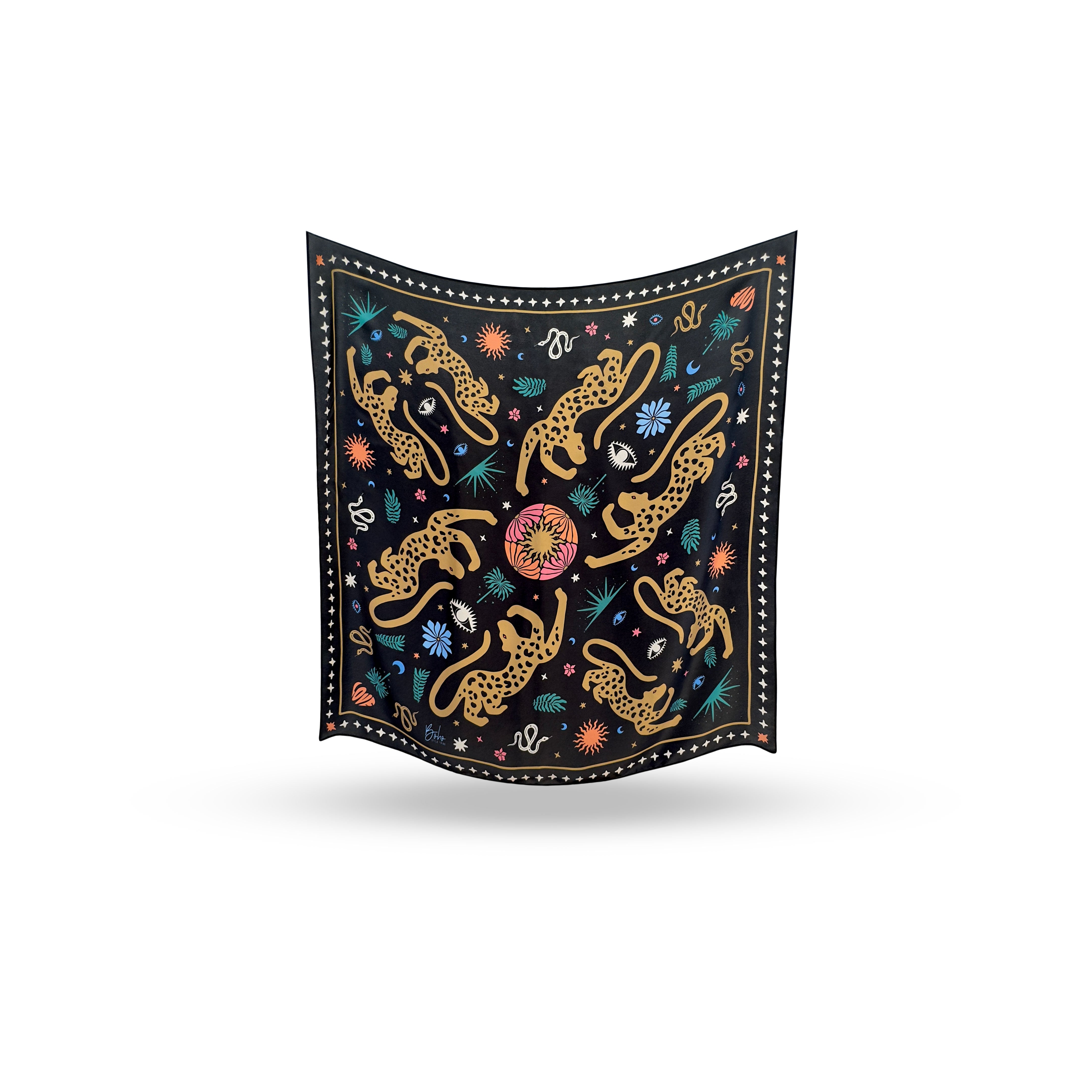 Jaguar Silk Sarong BLACK