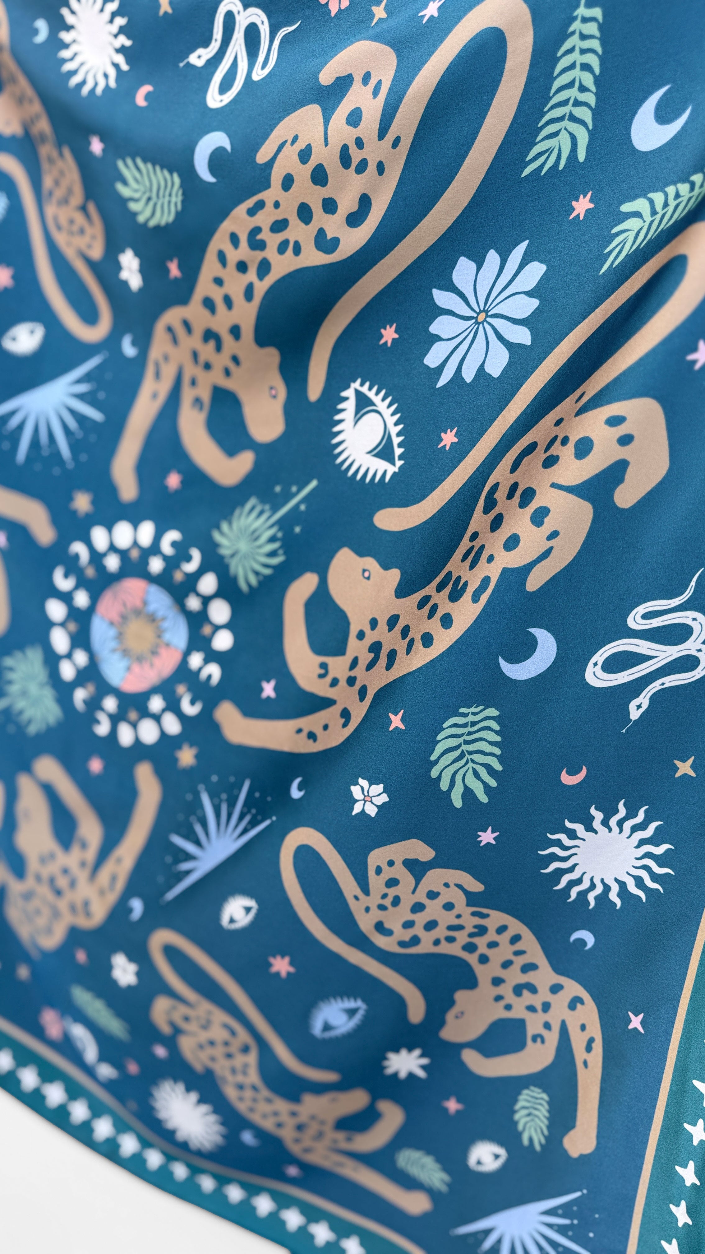 Jaguar Silk Sarong EMERALD