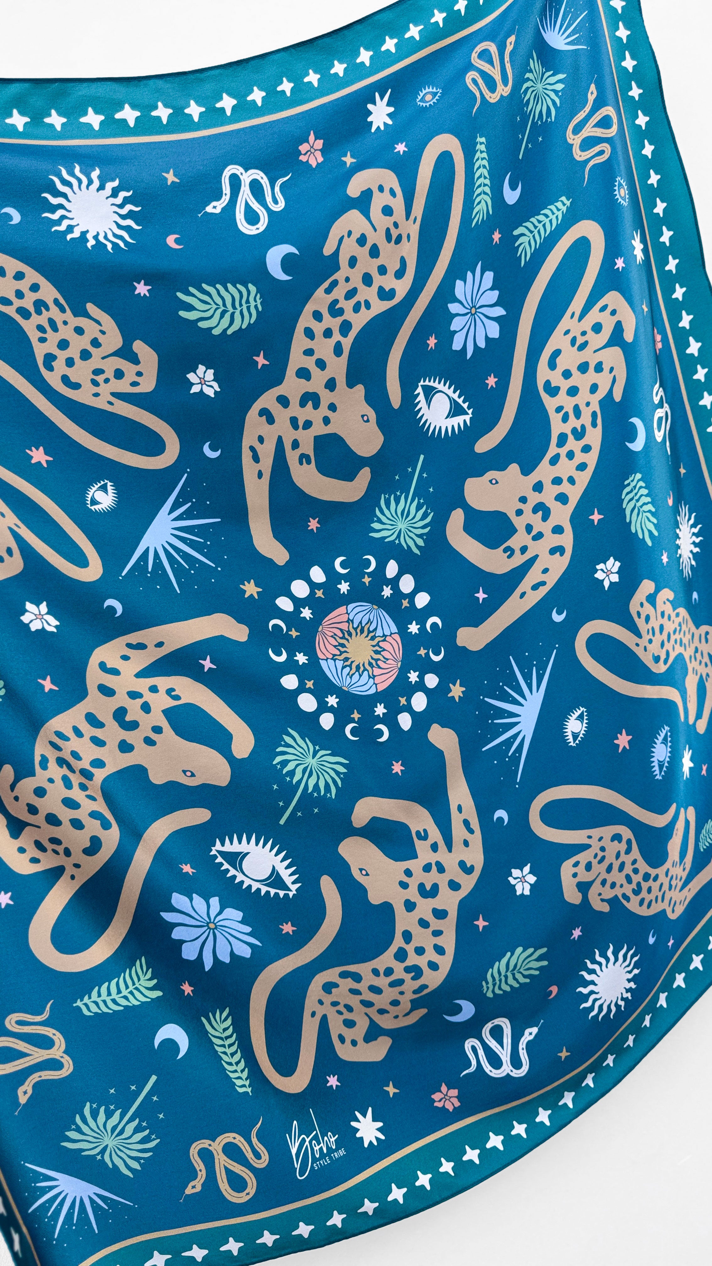 Jaguar Silk Sarong EMERALD