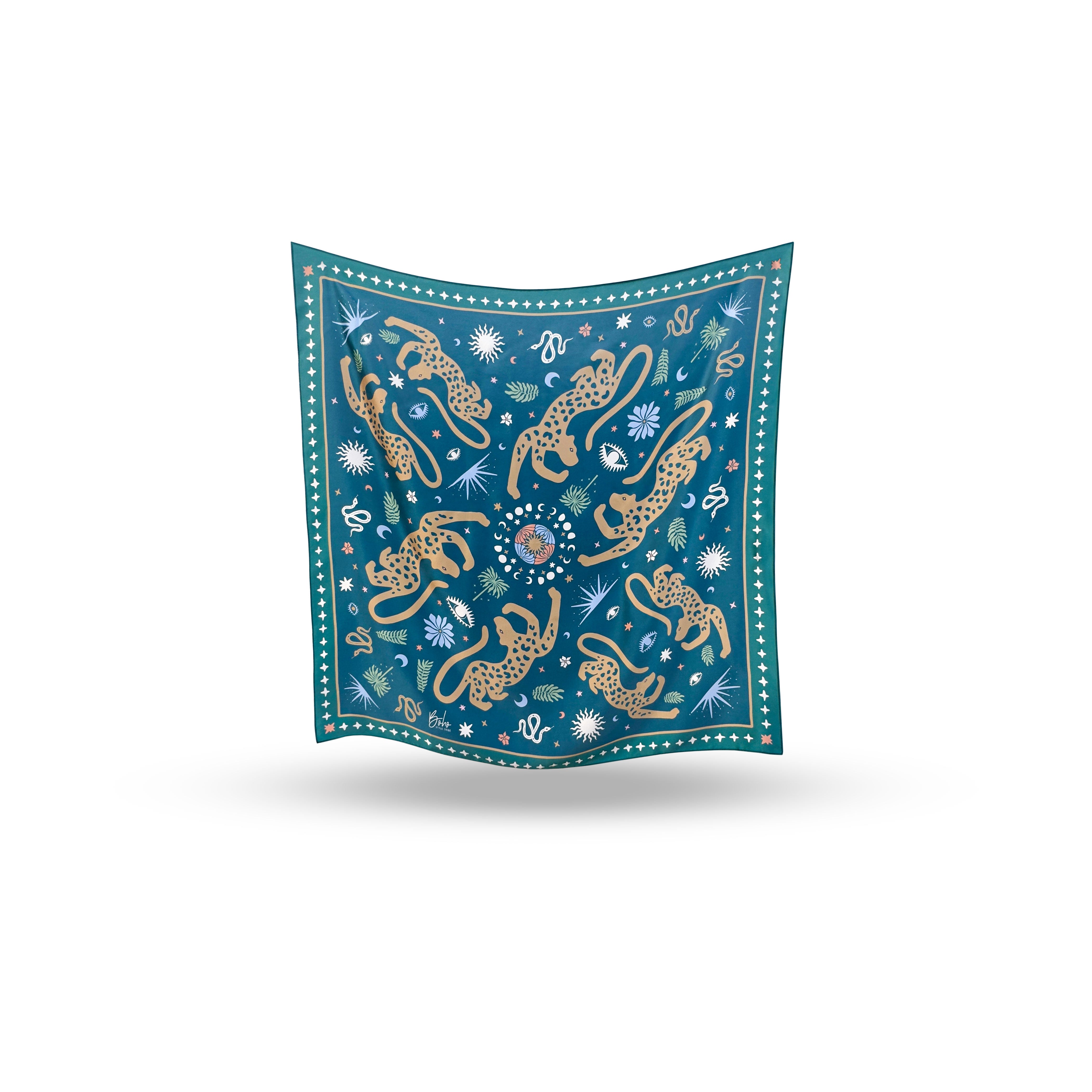 Jaguar Silk Sarong EMERALD