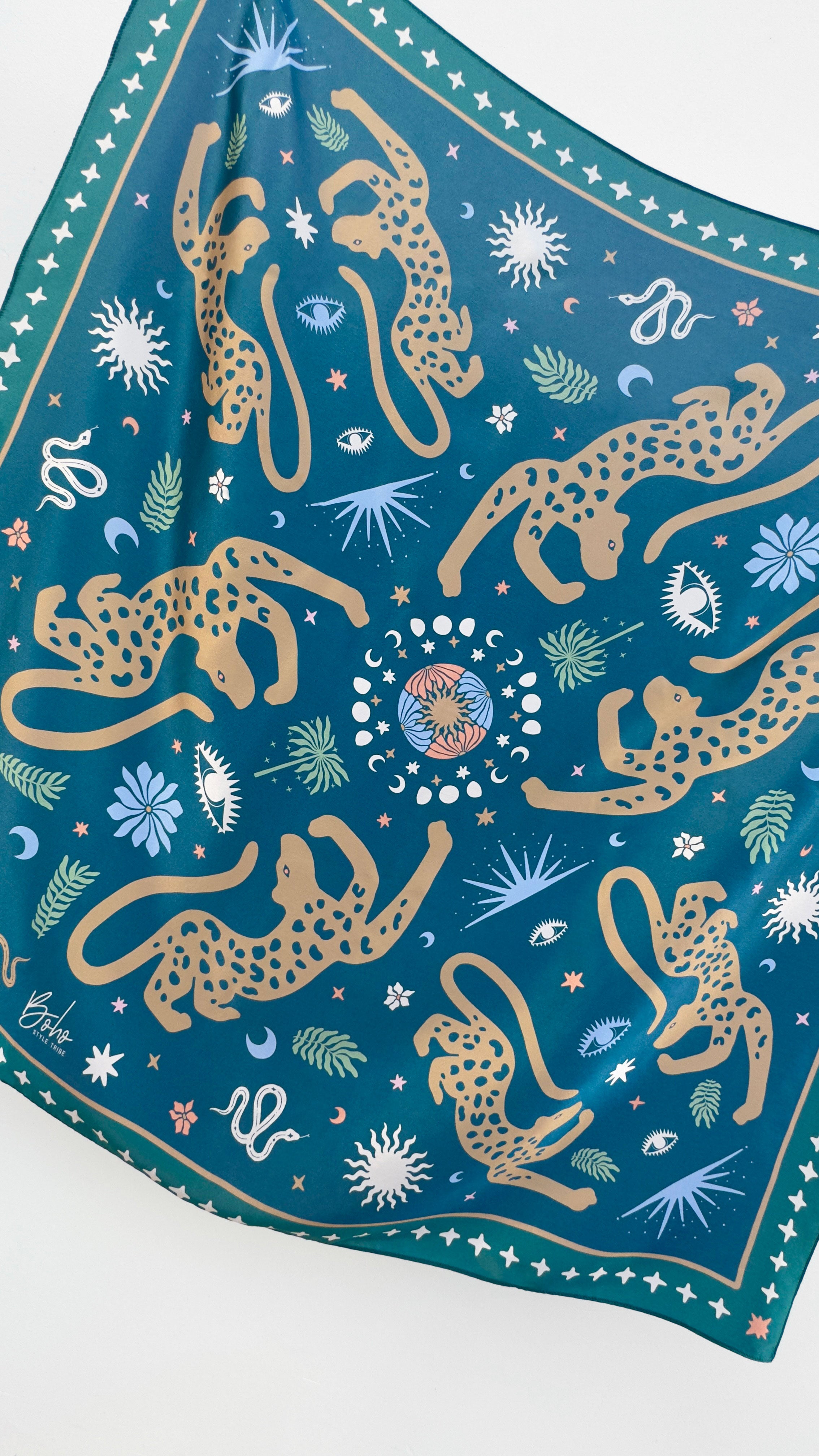 Jaguar Silk Sarong EMERALD