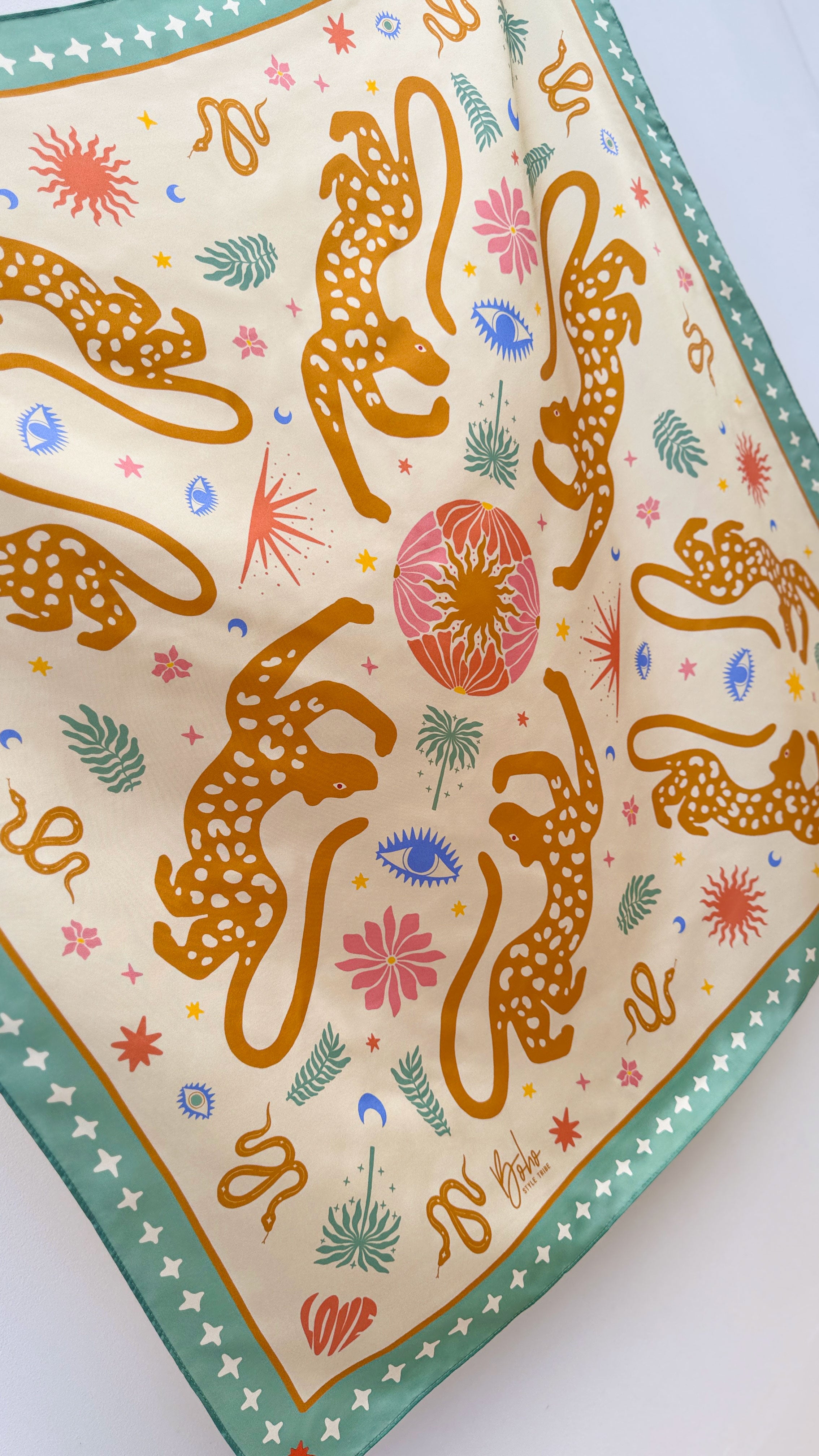 Jaguar Silk Sarong GOLD