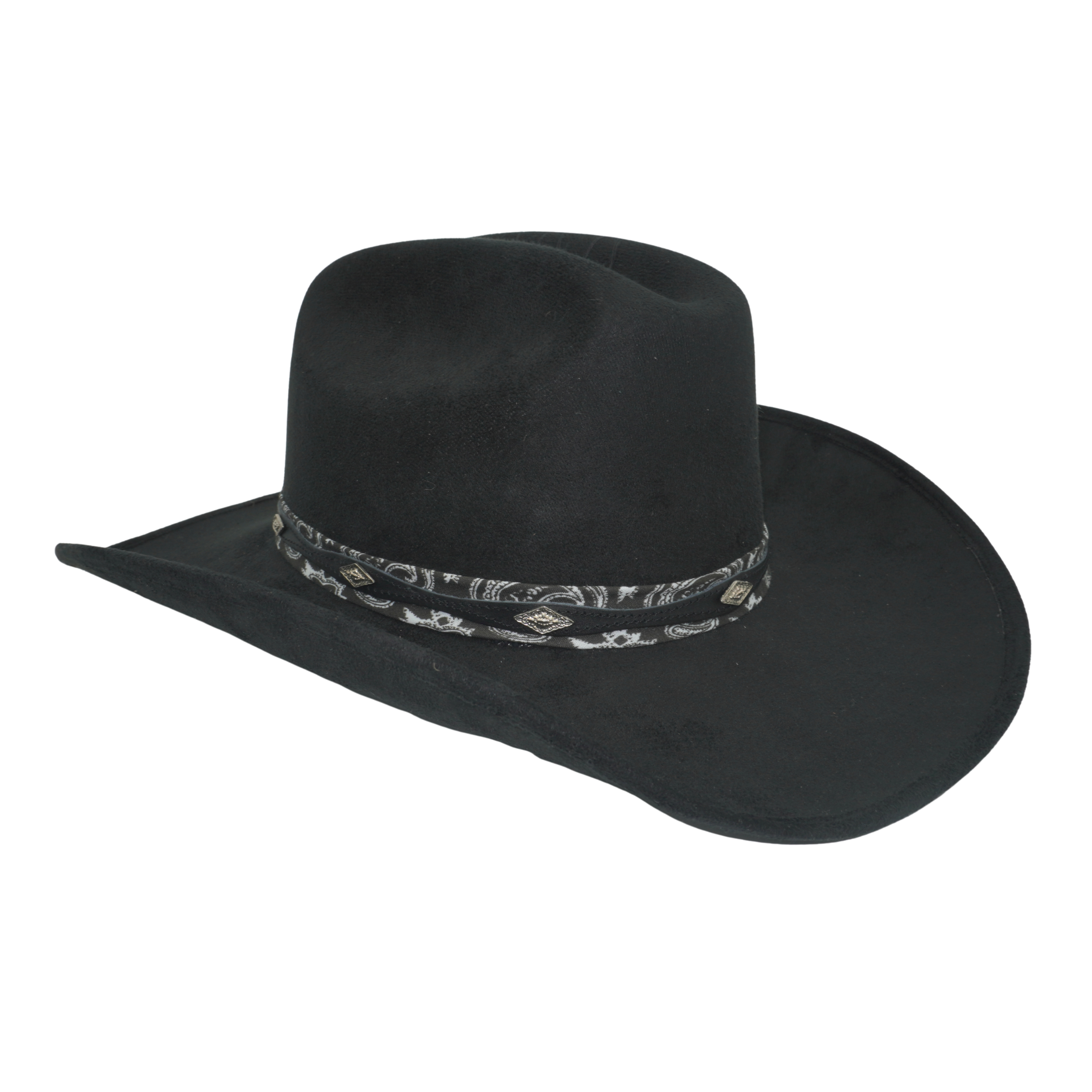 TEXANA BLACK SUEDE