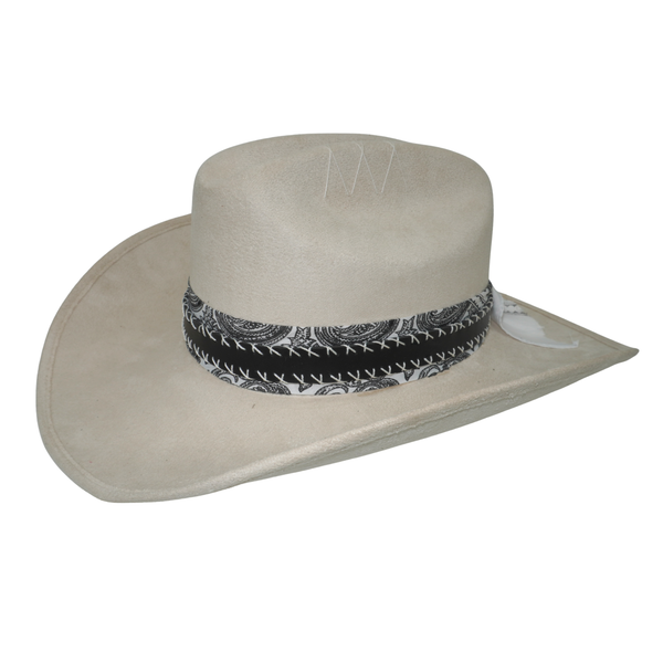 TEXANA WHITE SUEDE