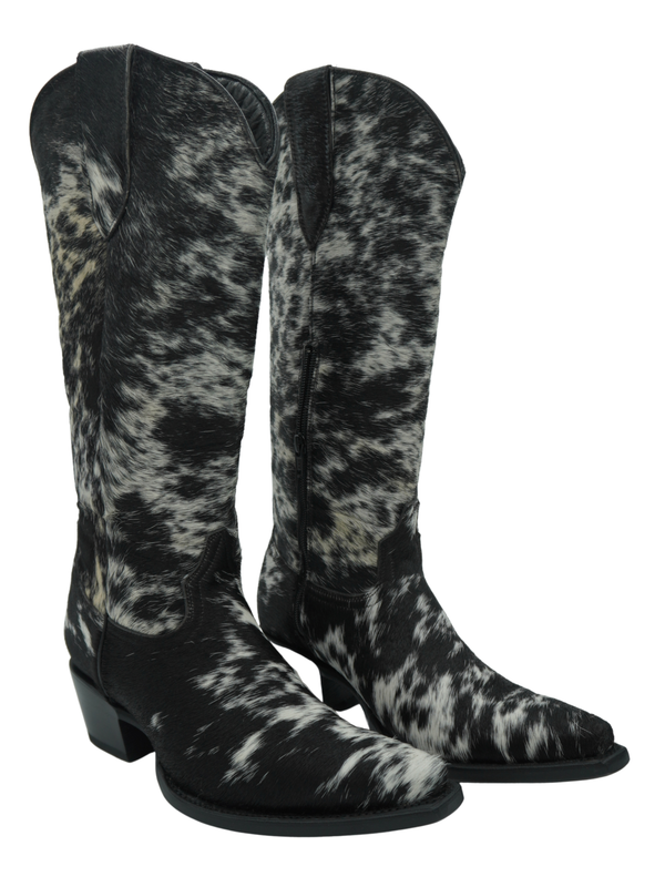 COWHIDE LEATHER BOOTS