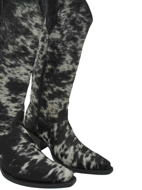 COWHIDE LEATHER BOOTS