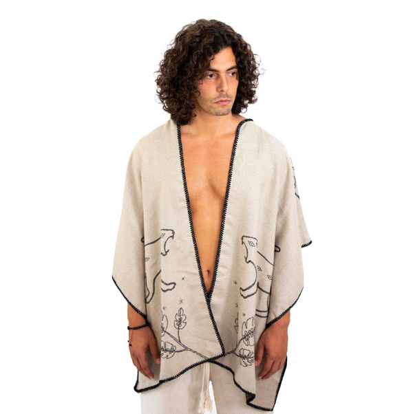 PONCHO VALLADOLID BEIGE