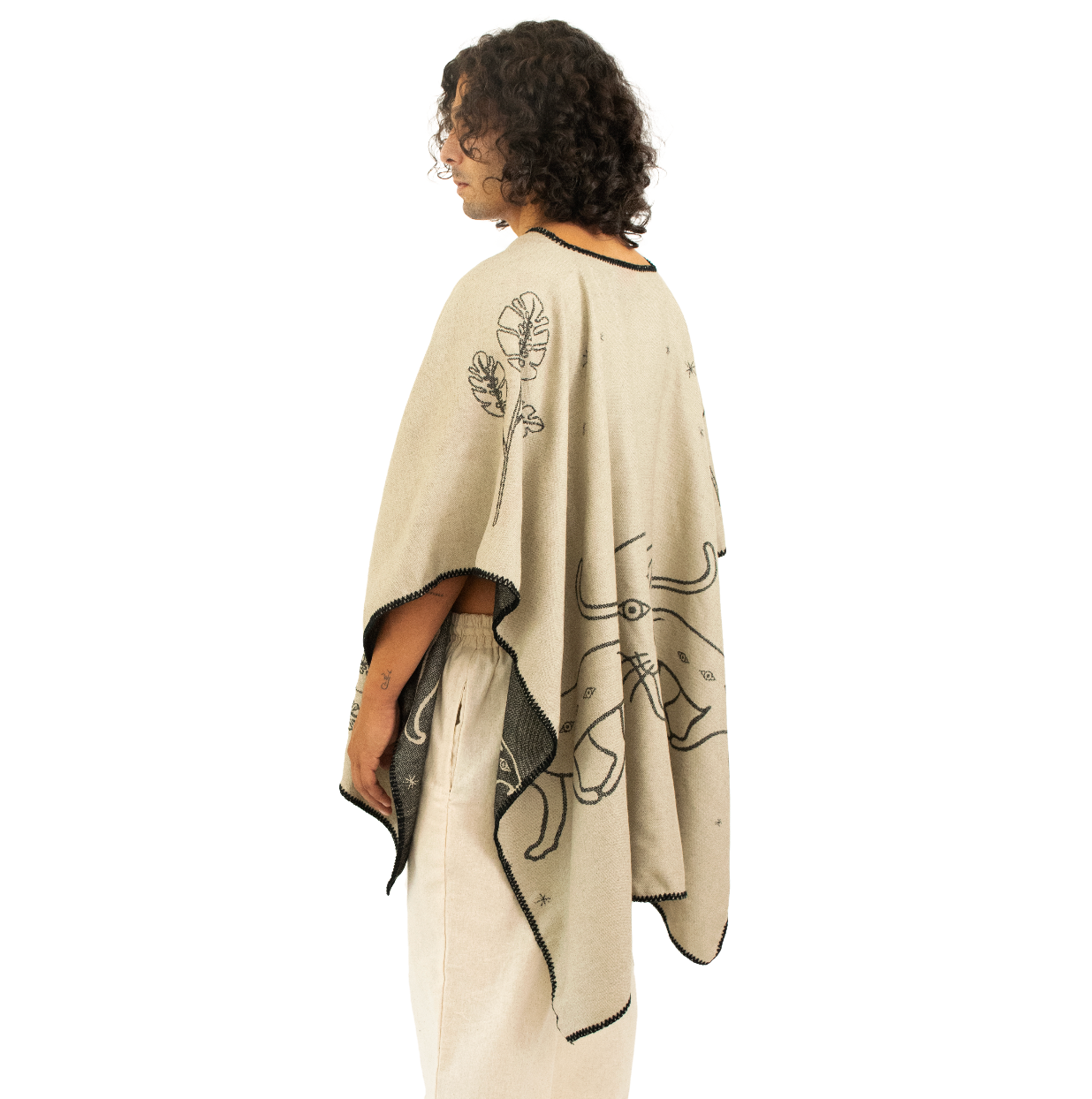 PONCHO VALLADOLID BEIGE