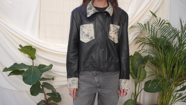 COWHIDE LEATHER JACKET